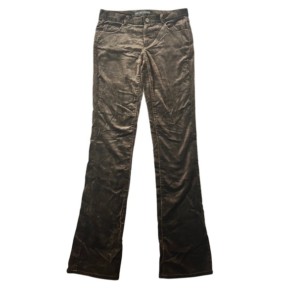 Ralph Lauren Pants - Ralph Lauren Black Label Womens Brown Velvet Straight Pants Size 4 Fits 31x33‎